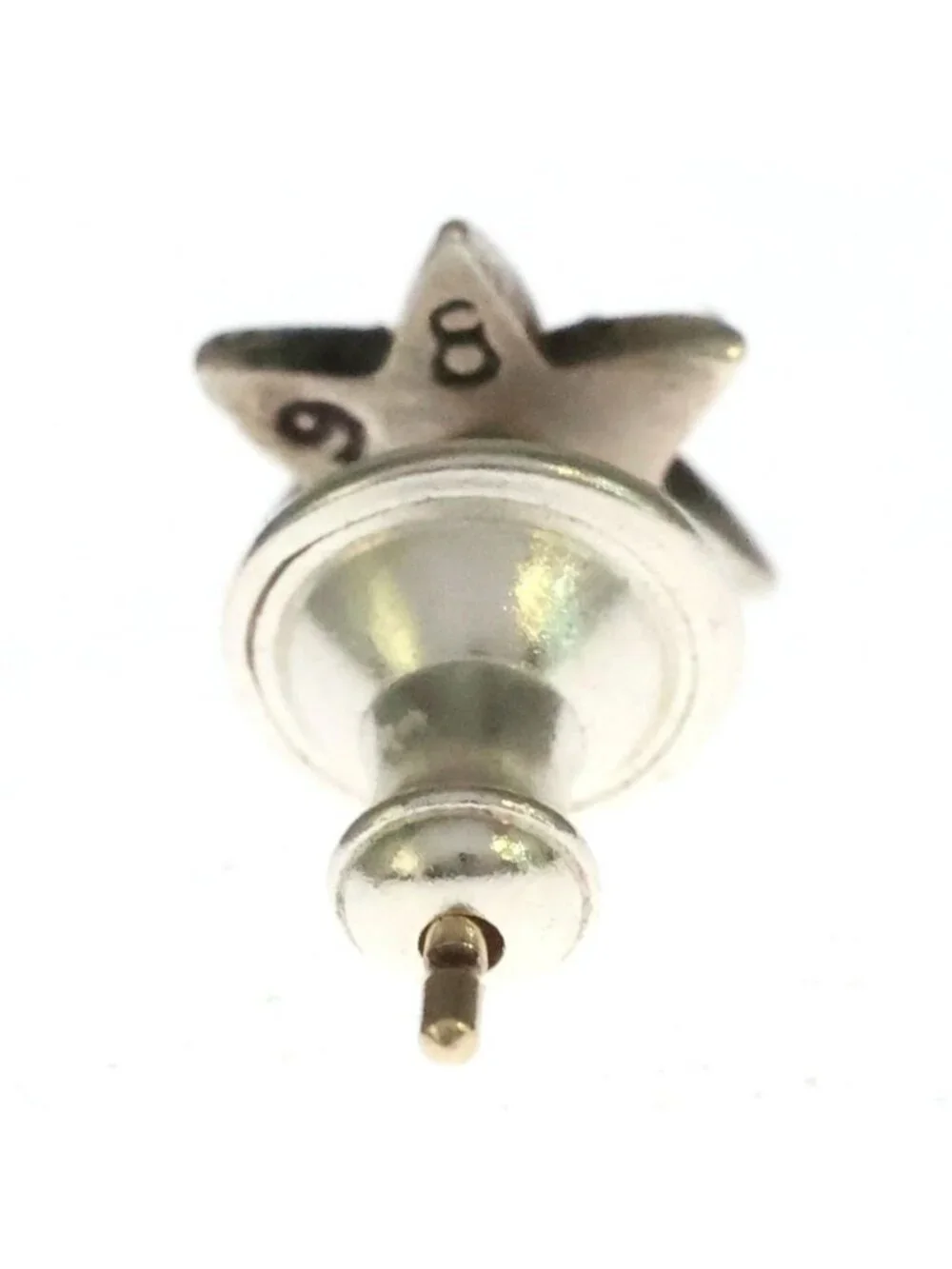 Chrome Hearts CO Star Stud Earrings Silver